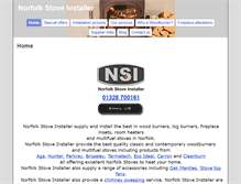 Tablet Screenshot of norfolkstoveinstallers.co.uk